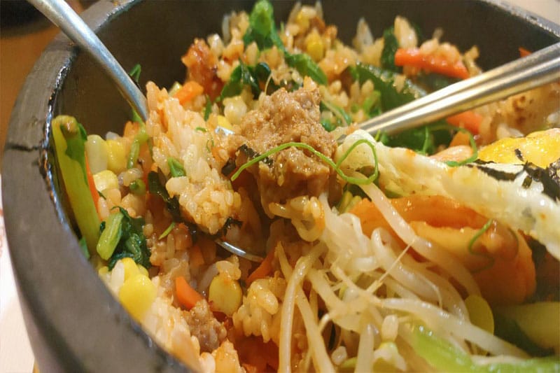石鍋拌飯,近照,台中美食介紹
