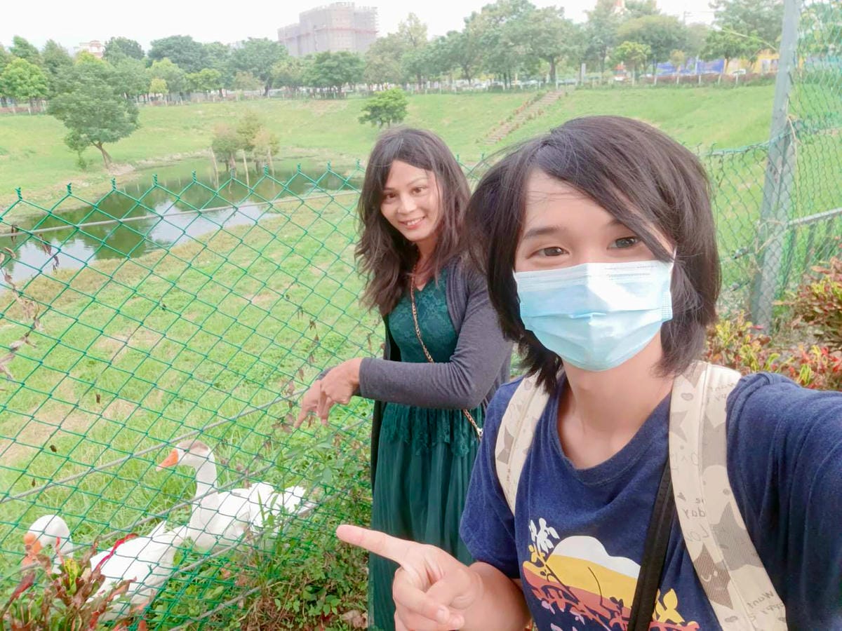 鵝合照,芽と葵,南興公園合照 鵝合照,芽と葵,南興公園合照