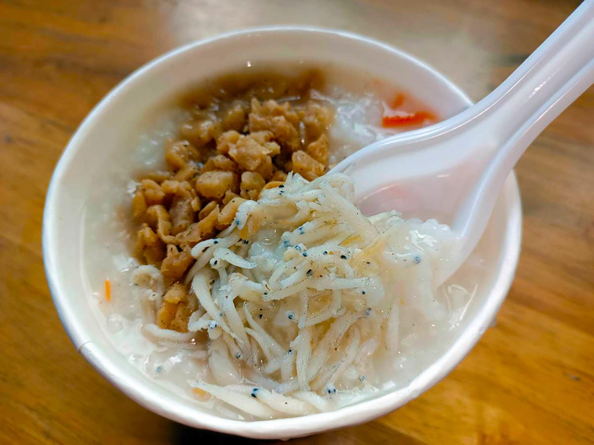 吻仔魚粥,大湖早餐推薦.限量早餐