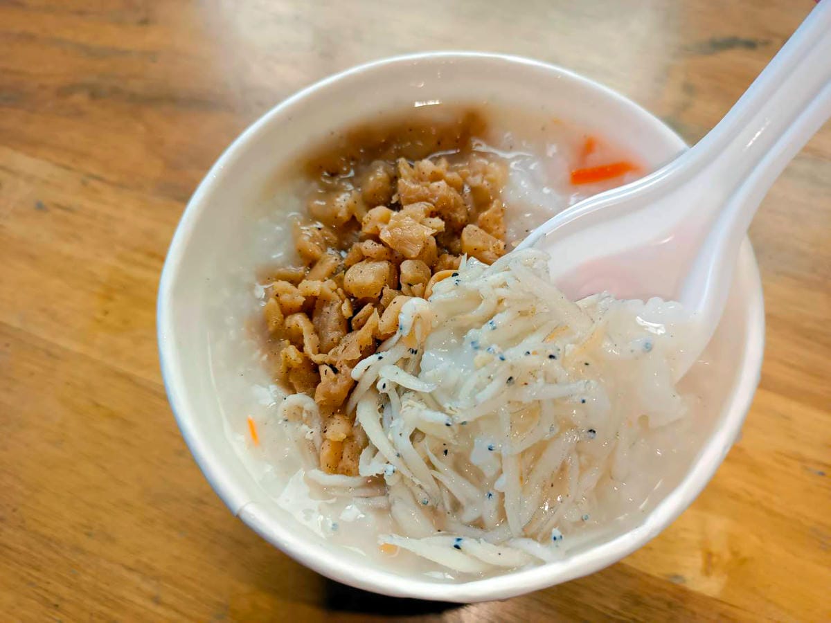 吻仔魚粥,大湖早餐介紹,大湖早餐