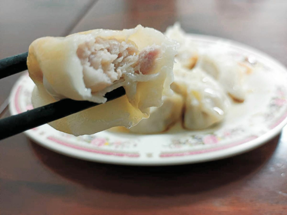 水餃內餡照,大湖水餃,大湖品鮮小吃店