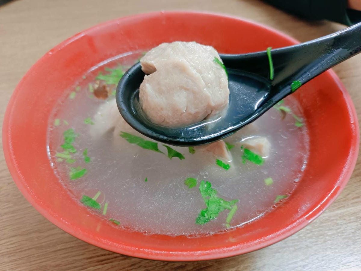 貢丸近照,大湖貢丸湯,大湖巷弄美食