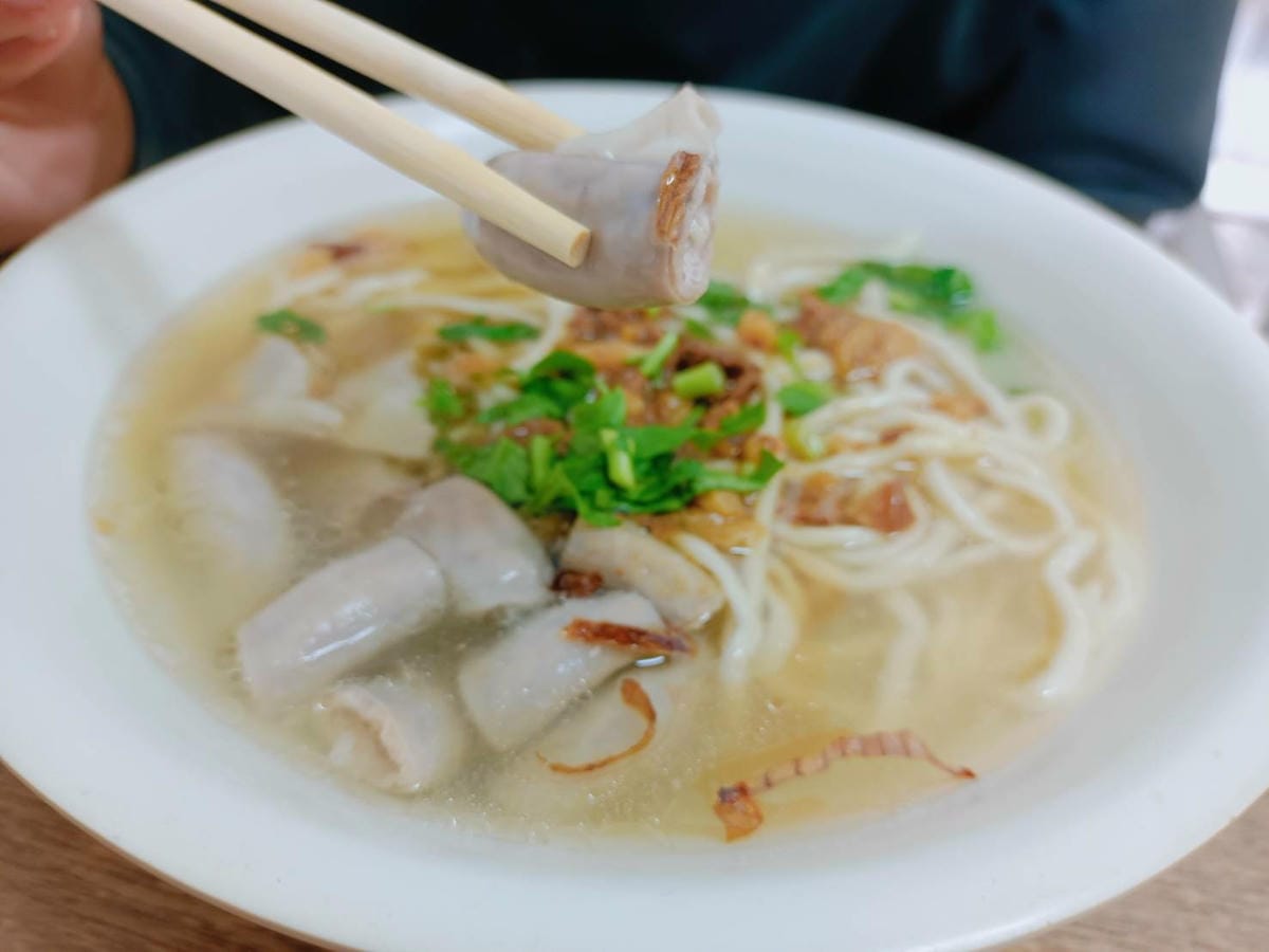粉腸麵,粉腸近照,大湖牛肉麵