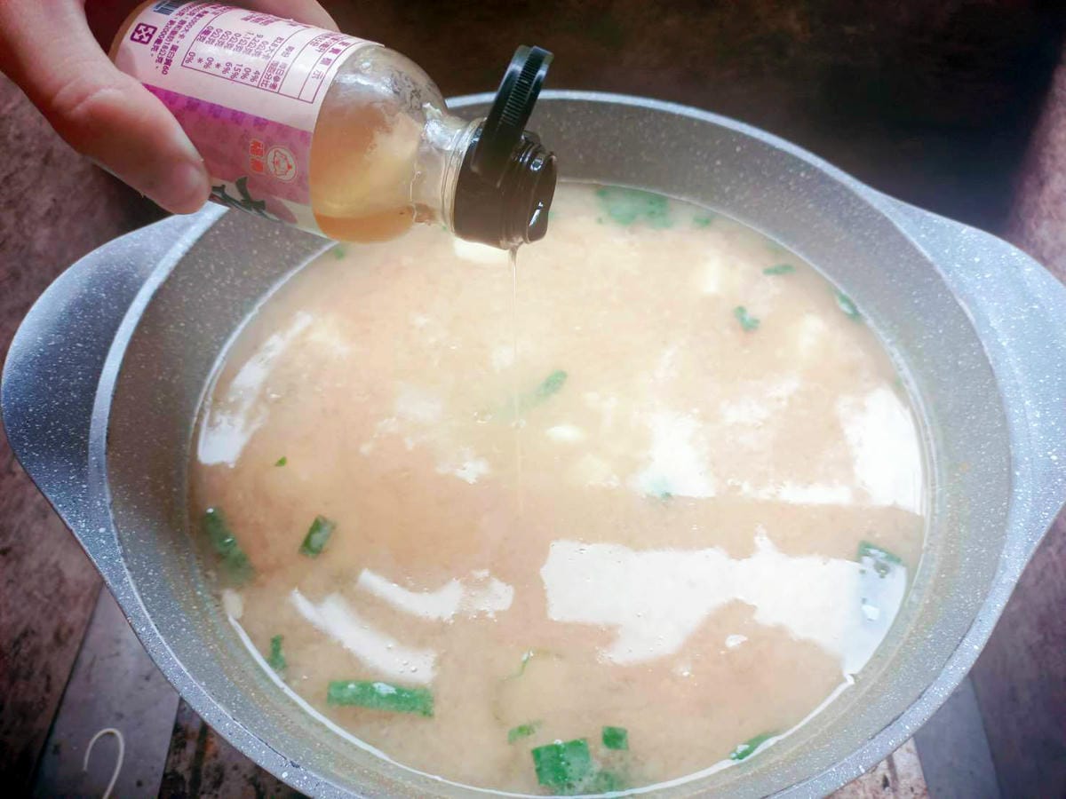 淋風味油,味噌湯提味,福壽風味油