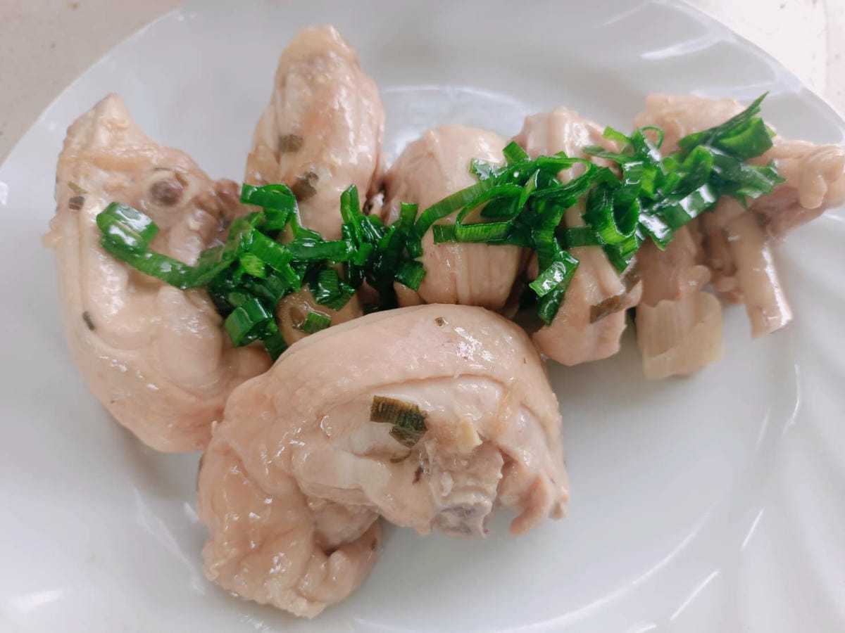 油蔥雞成品,油蔥雞料理,露營私房菜