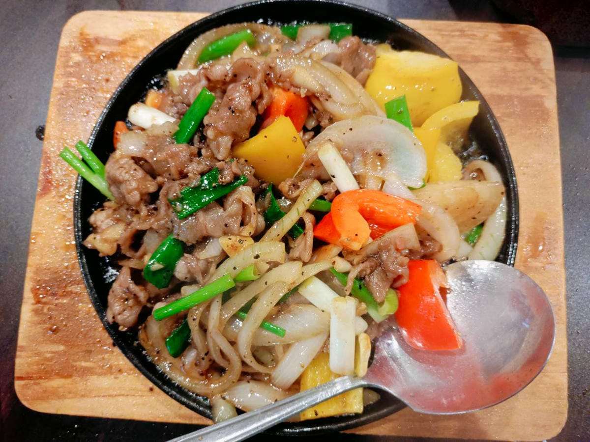 蔥爆牛肉,大湖熱炒推薦,大湖來客過