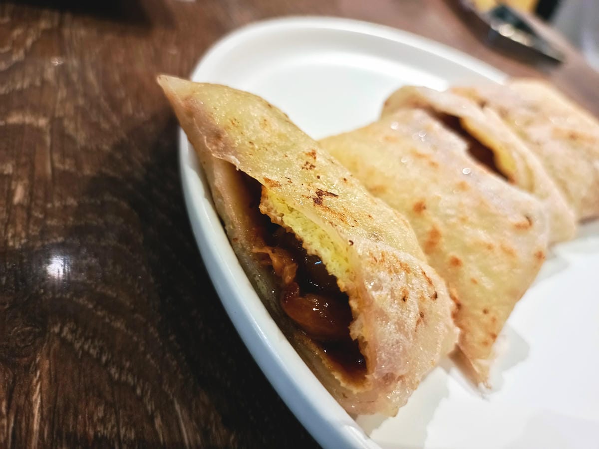 特寫,蛋餅介紹,森早餐餐點