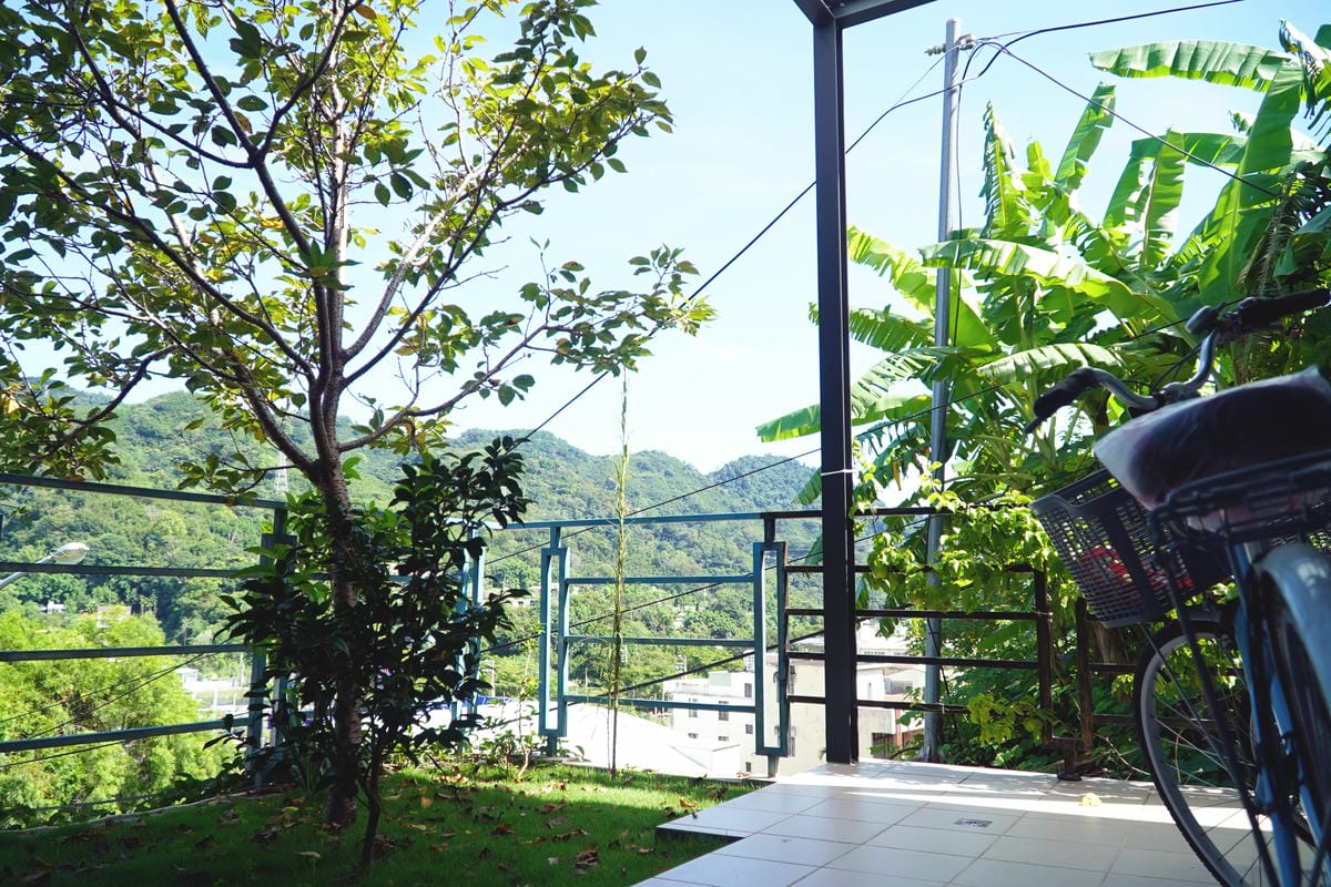 陽台,莓景風采民宿,大湖民宿包棟