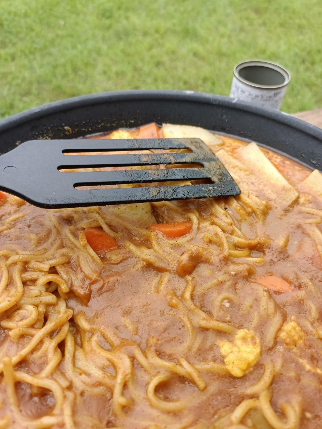 南洋素咖哩,馬來西亞料理,露營料理過程