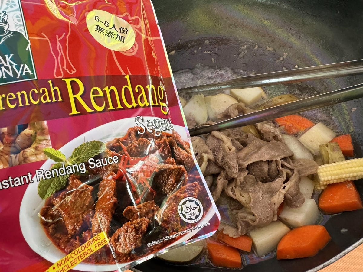 仁當乾咖哩即煮醬,異國料理,仁當乾咖哩牛肉麵