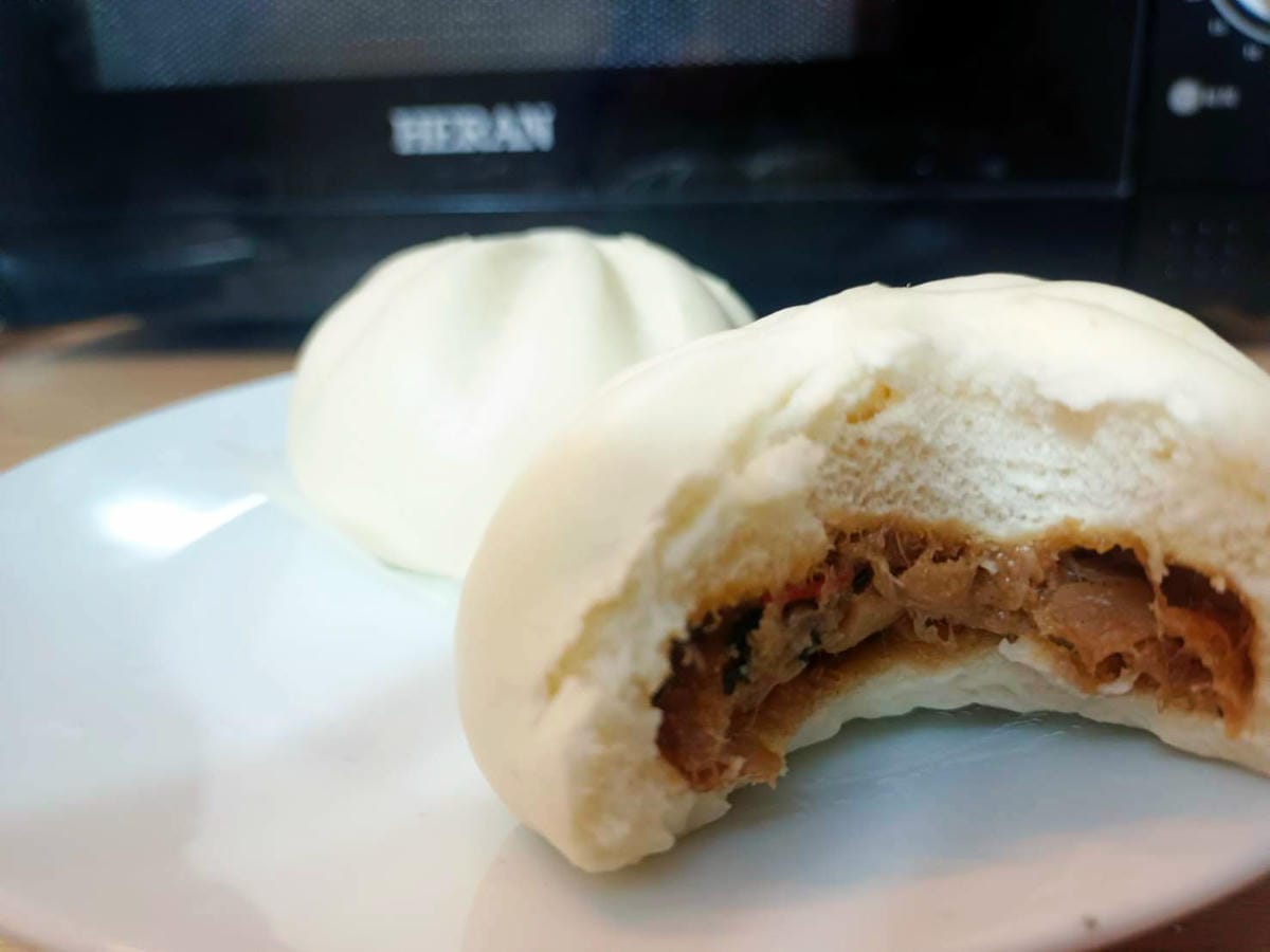 三杯植物肉包,素包子,隨緣